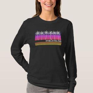 Camiseta Amelia Island Retro Style Vintage Sunset 7