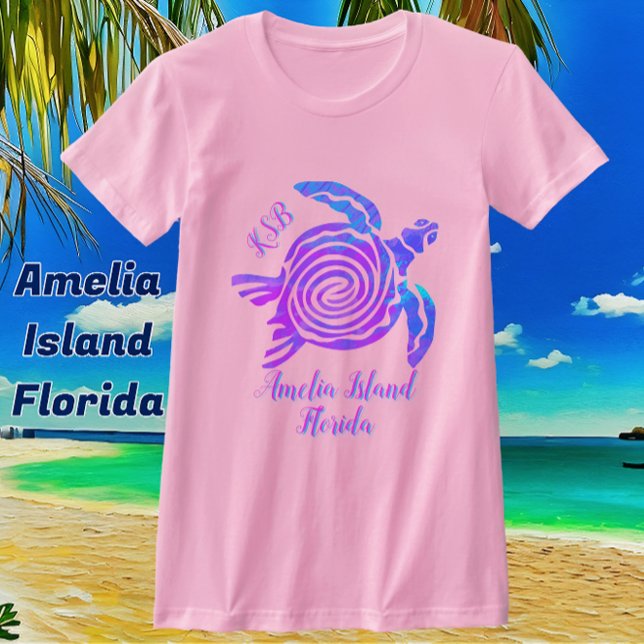 Camiseta Amelia Island Sea Turtle T-Shirt (Criador carregado)