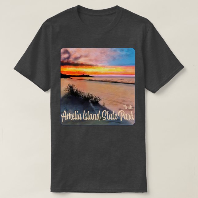 Camiseta Amelia Island State Park Florida TShirt (Frente do Design)