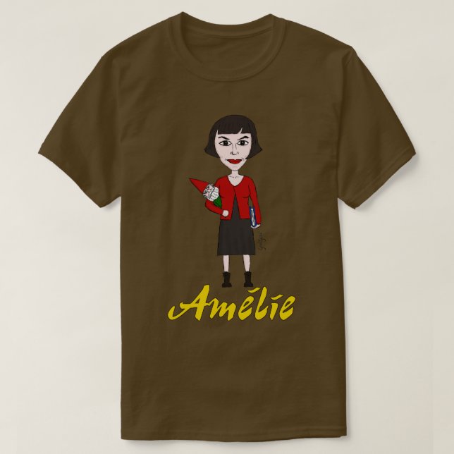 Camiseta Amelie Poulain Gnome (Frente do Design)