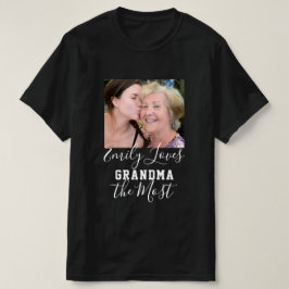 Camiseta AMEM O GRANDMA O Dia de as mães de Fotografias MAI