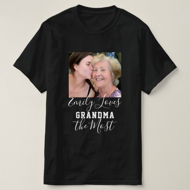 Camiseta AMEM O GRANDMA O Dia de as mães de Fotografias MAI (Frente do Design)