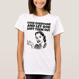 CAMISETA AMEM TODOS DEUS DEIXÁ-LOS CORTAR SENHORAS