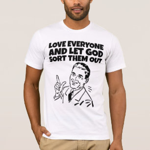 CAMISETA AMEM TODOS DEUS DEIXÁ-LOS ESCLARECER MENSAGENS