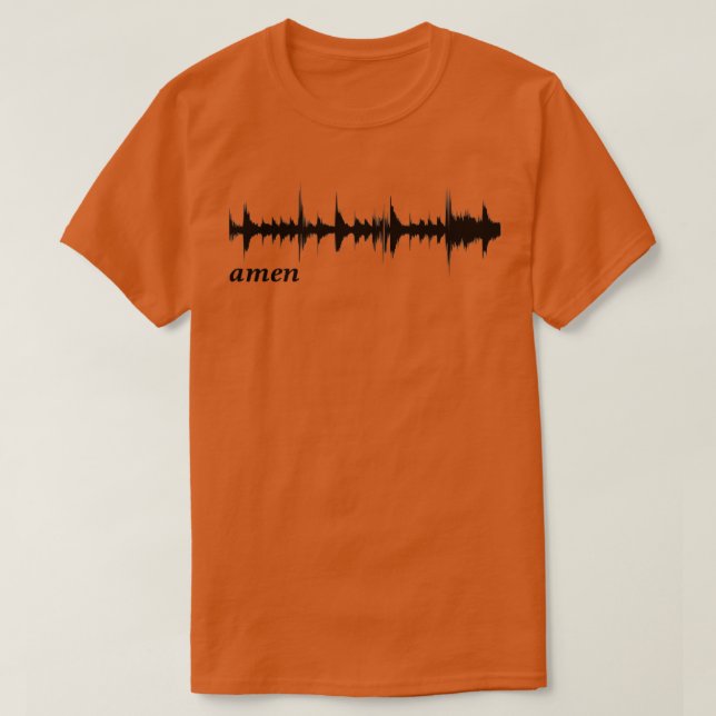 Camiseta Amen Break Waveform  (Frente do Design)