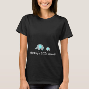 Camiseta Amendoim da Mamãe Elefante Fofo Mãe Grávida