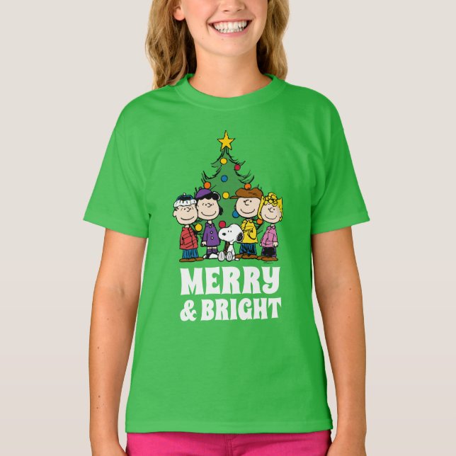Camiseta Amendoins | A gangue em torno da árvore de Natal (Frente)