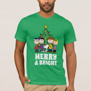 Camiseta Amendoins A gangue em torno da árvore de Natal