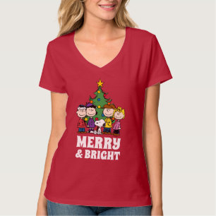 Camiseta Amendoins A gangue em torno da árvore de Natal