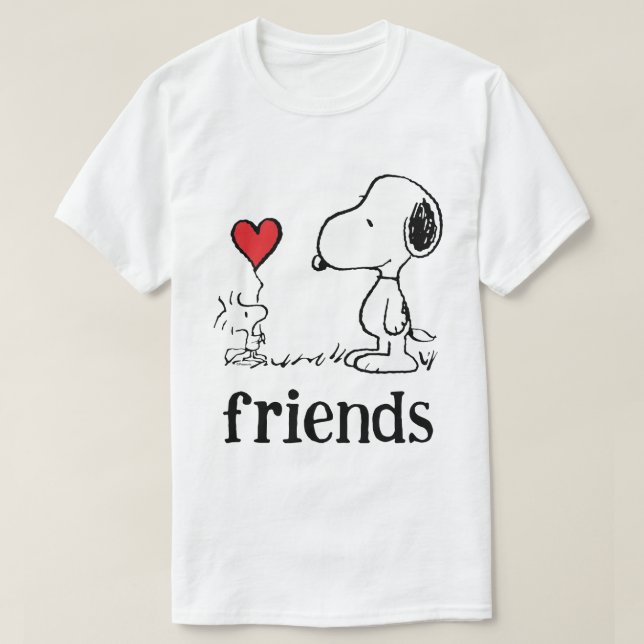 Camiseta Amendoins | Amigos de Snoopy & Woodstock (Frente do Design)
