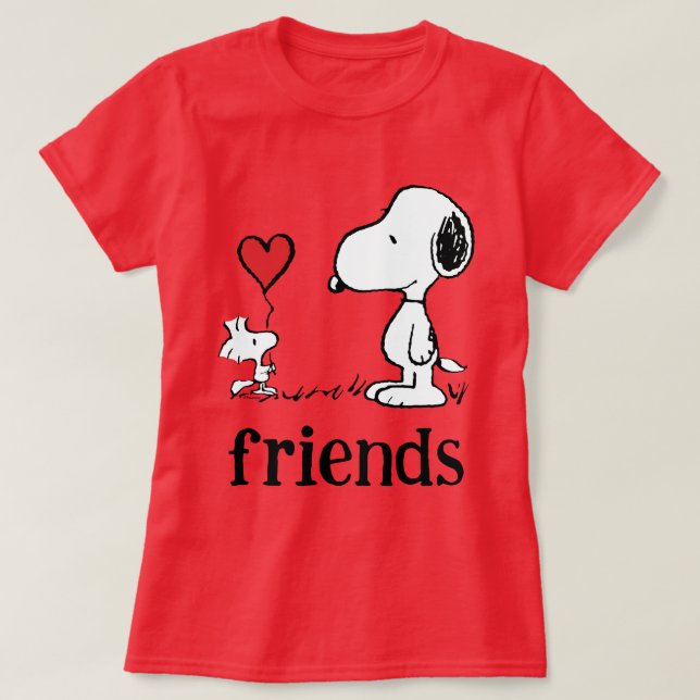 Camiseta Amendoins | Amigos de Snoopy & Woodstock (Frente do Design)