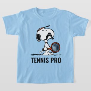Camiseta Amendoins   Bigode Snoopy Jogando Tênis