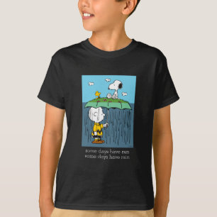 Camiseta Amendoins   Dia Ensolarado Dia Chuvoso Metade e Me