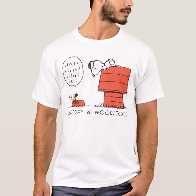 Camiseta Amendoins | Escoamento Snoopy & Woodstock Scuba (Frente)