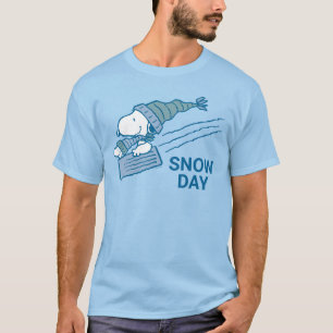 Camiseta Amendoins Esnoopia e material de madeira