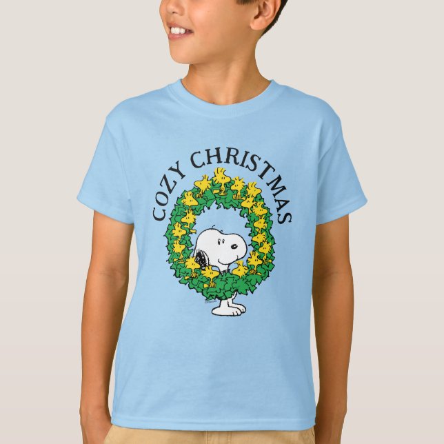 Camiseta Amendoins | Esnoopia e Woodstock Fúria de Natal (Frente)