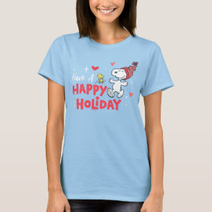 Camiseta Amendoins Feriados Felizes De Snoopy & Woodstock