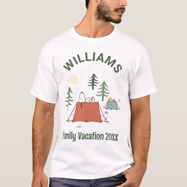 Camiseta Amendoins | Férias Familiares De Camping (Frente)