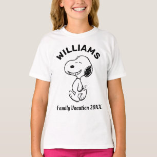 Camiseta Amendoins   Férias Familiares Snoopy