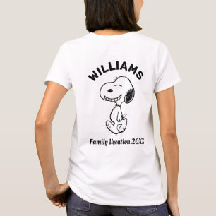 Camiseta Amendoins Férias Familiares Snoopy