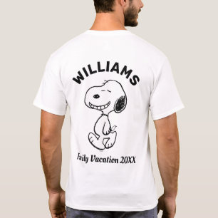 Camiseta Amendoins Férias Familiares Snoopy