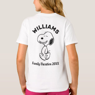 Camiseta Amendoins   Férias Familiares Snoopy