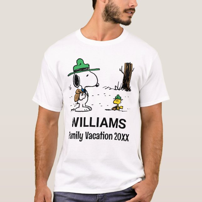 Camiseta Amendoins | Férias Snoopy & Woodstock Family (Frente)