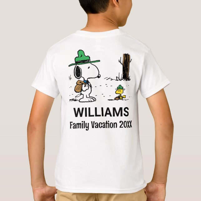 Camiseta Amendoins | Férias Snoopy & Woodstock Family (Verso)