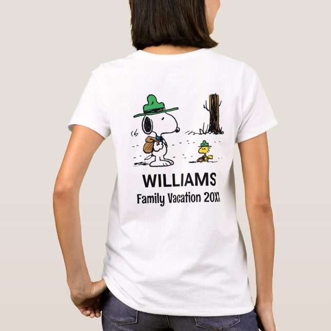 Camiseta Amendoins | Férias Snoopy & Woodstock Family (Verso)