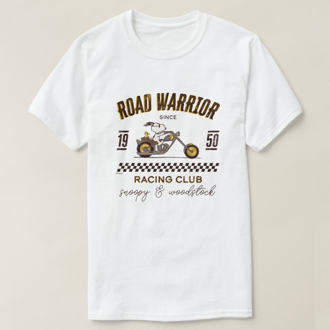 Camiseta Amendoins | Guerreiros Rodoviários Snoopy & Woodst (Frente do Design)