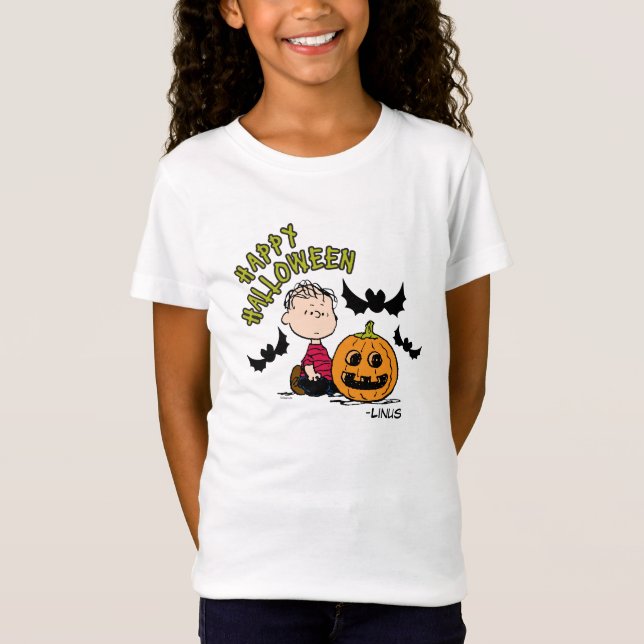 Camiseta Amendoins | Happy Halloween Linus (Frente)