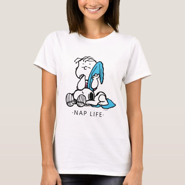 Camiseta Amendoins | Linus & Snoopy (Frente)