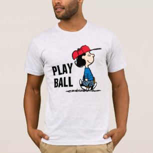 Camiseta Amendoins   Lucy Jogando Baseball