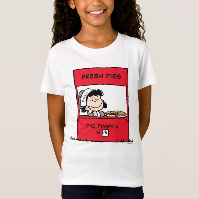 Camiseta Amendoins | Lucy Pilgrim Pie Stand (Frente)