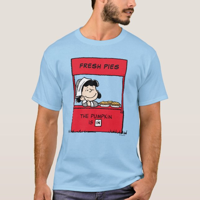 Camiseta Amendoins | Lucy Pilgrim Pie Stand (Frente)