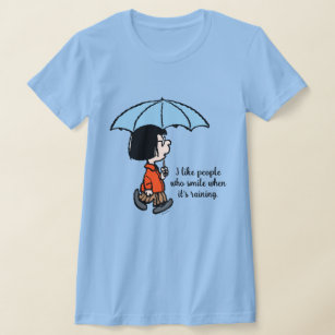 Camiseta Amendoins   Marcie debaixo do guarda-chuva