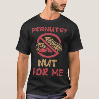 Camiseta Amendoins Não Destinados A Mim Alergia Alérgica Ao