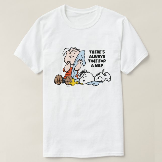 Camiseta Amendoins | Nápoles, Snoopy e Woodstock (Frente do Design)