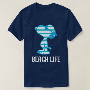 Camiseta Amendoins Óculos de sol com riscas cianas esnopi
