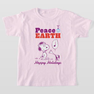 Camiseta Amendoins   Paz na Terra Snoopy & Woodstock