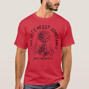Camiseta Amendoins Pigpen A Vida Fica Bagunçada As Vezes Ba