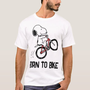 Camiseta Amendoins   Roda de bicicleta Snoopy