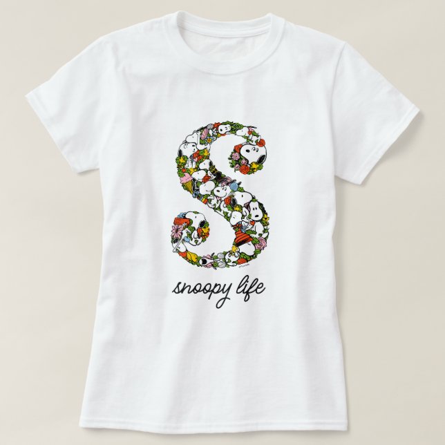 Camiseta Amendoins | S é para Snoopy (Frente do Design)