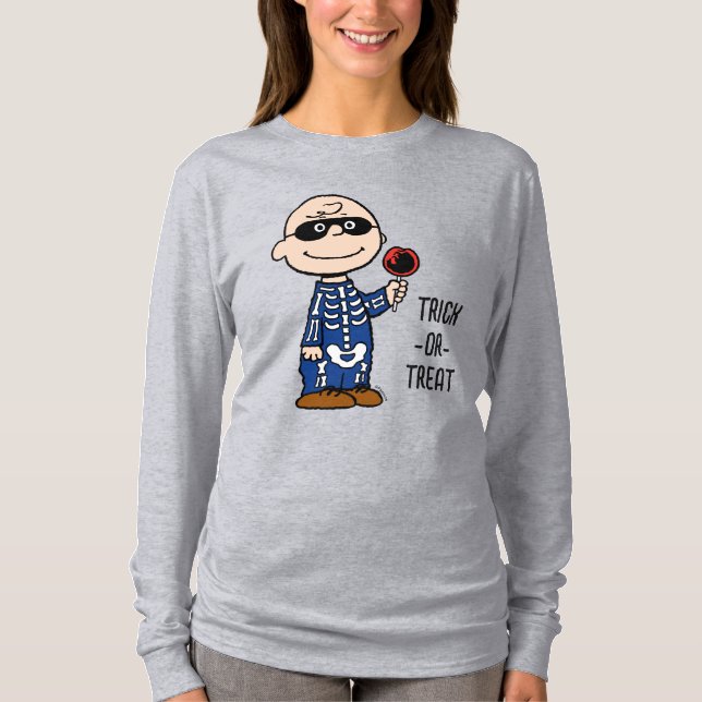 Camiseta Amendoins | Skeleton Charlie Brown (Frente)
