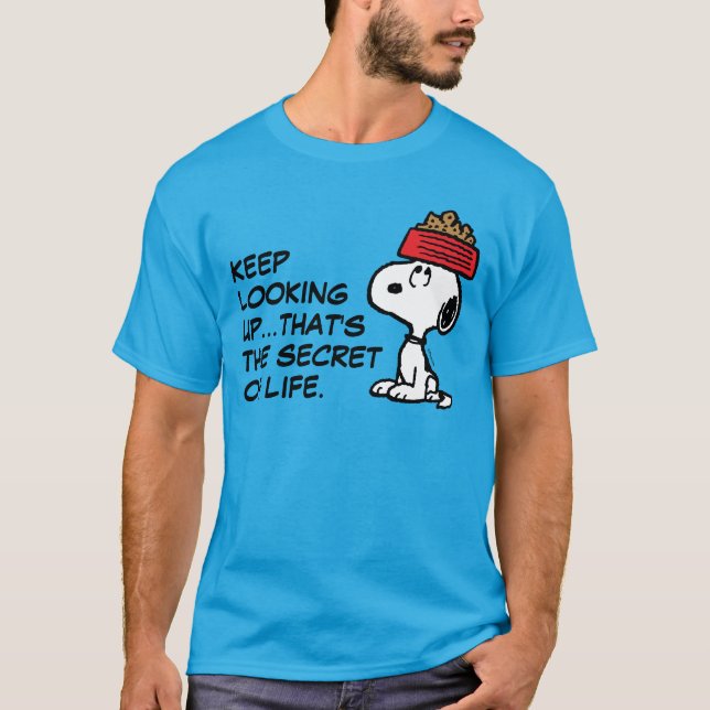 Camiseta Amendoins | Snoopy A Balançar O Seu Cachorro (Frente)