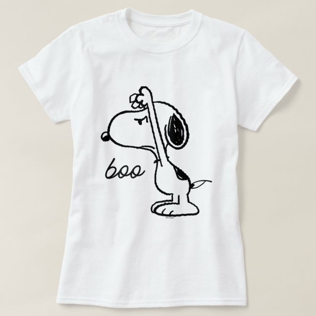 Camiseta Amendoins | Snoopy Assustou-O (Frente do Design)