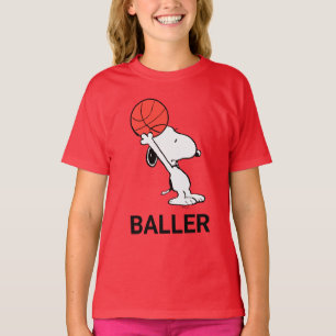 Camiseta Amendoins   Snoopy Basball Hoop Shot