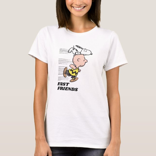 Camiseta Amendoins | Snoopy & Charlie Brown Run (Frente)