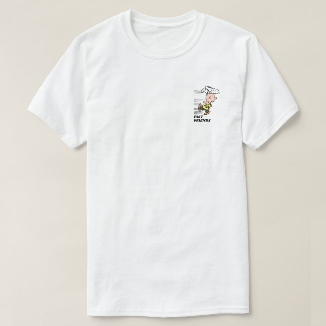 Camiseta Amendoins | Snoopy & Charlie Brown Run (Frente do Design)