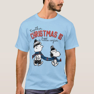 Camiseta Amendoins   Snoopy & Charlie Brown Winter Scarf